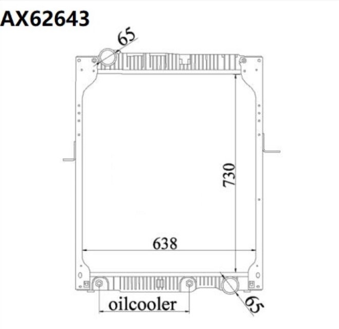 Mercedes Ng(Sk) İntercooler Radyatörü Satış